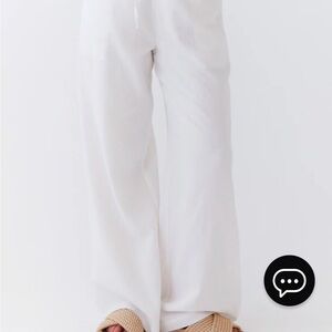 Peppermayo Exclusive - Fresh Face Linen Pants - White